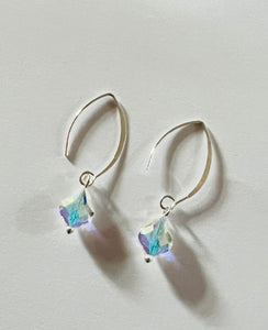 Sterling Silver and Swarovski Crystal Drop Earrings