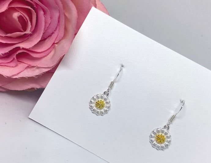 Sterling silver Daisy earrings